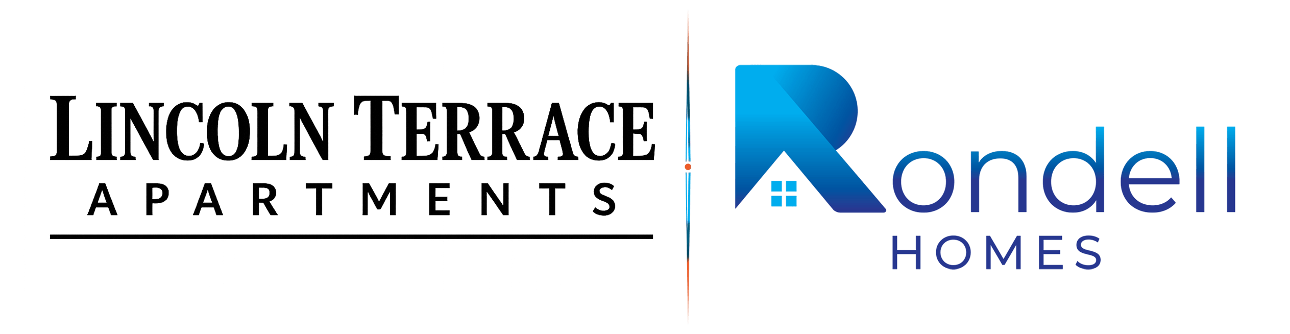The image features the logos of Lincoln Terrace Apartments and Rondell Homes.